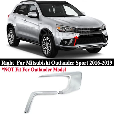 Parachoques delantero derecho moldura cromada para Mitsubishi Outlander Sport RVR 2016-2019 Foto 1 de 4