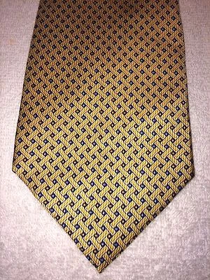NAUTICA MENS TIE GOLD WITH BLUE AND BROWN ACCENTS 4 X 60 - Image 1 of 4