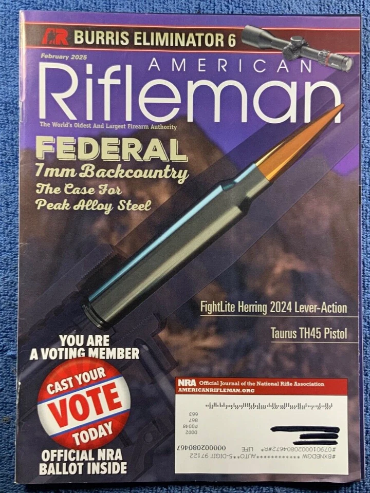 American Rifleman Magazine February 2025 Foto 1 de 1