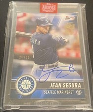 2017 TOPPS BUNT JEAN SEGURA 2019 TOPPS ARCHIVE BUY BACK AUTO 35 SEATTLE MARINERS