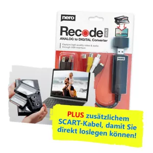 Nero Recode Stick-ANALÓGICO a DIGITAL Capturador de Tarjeta de Captura de Video y Convertidor de Audio - Imagen 1 de 8