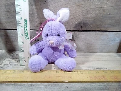 Stuffed Bunny Rabbit Purple Easter Animal Toy - Image 1 of 2