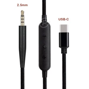 Cable USB C a 2,5 mm para auriculares Bose 700 QC35 II QC45 OE2 MICRÓFONO de control de volumen - Imagen 1 de 5