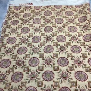 Jaclyn Smith Trend "Medallion Garden Spice" Fabric 58" x 2.9 yds Linen Blend - Picture 1 of 7
