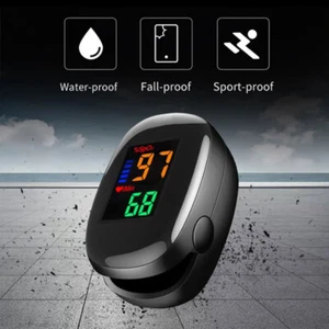 Pulse Oximeter Finger Clip SpO2 Heart Rate Blood Oxygen Saturation Monitor Meter - Picture 1 of 11