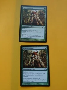 Alpha Authorty x2 Gatecrash Enchantment aura Magic the Gathering Card. - Picture 1 of 6