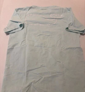 Vineyard Vines Boys M Medium Aqua Light Green Short Sleeved T Shirt White Whale - Picture 1 of 2