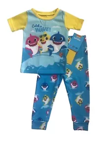 Baby Shark Boys Short Sleeve Pajamas Set 2-Piece - Multicolor/Size 24 M - Picture 1 of 11