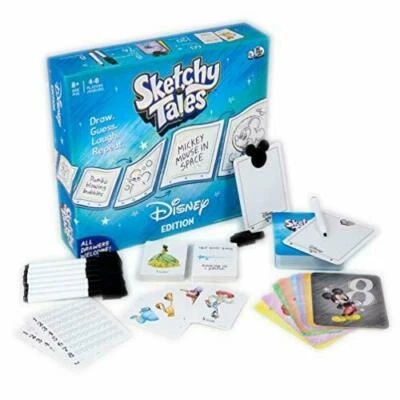 SKETCHY TALES DISNEY EDITION - DRAW GUESS LAUGH REPEAT 4-8 PLAYERS 8+  - Image 1 of 4
