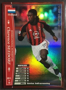 2002-03 Panini WCCF Int. Scheda rifrattore Superstars Clarence Seedorf AC Milan - Foto 1 di 1