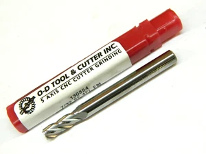 O-D TOOL & CUTTER 130854 7/32" Solid Carbide 4 Flute Center Cutting End Mill - Picture 1 of 7