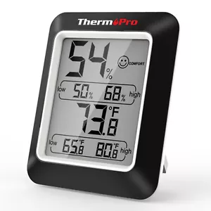 ThermoPro TP50W Digital Indoor Hygrometer Thermometer Room Temperature Humidity - Picture 1 of 7