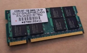 ASUS 1GB GDDR2-667 64Mx8 1,8V EP (P/N: 04G001617652 / GU331G0AJEPN6E2L4GG) - Imagen 1 de 1