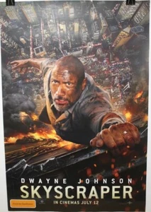 ZP0068 Skyscraper Orig Aust 2sided 1010x680 2018 movie poster *Dwayne Johnson - Picture 1 of 2