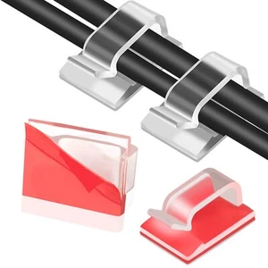 Adhesive Cable Clips Clear 45 PCS Small Upgraded Christmas Outdoor Light Clip... - Picture 1 of 6