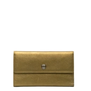 Cartera Monedero CHANEL COCO Mark Triple Plegable Cuero Mujer 【Usado】 - Imagen 1 de 10