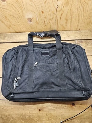 TUMI Black Ballistic Nylon Carry On Weekender Duffel Bag Waterproof - Image 1 of 3