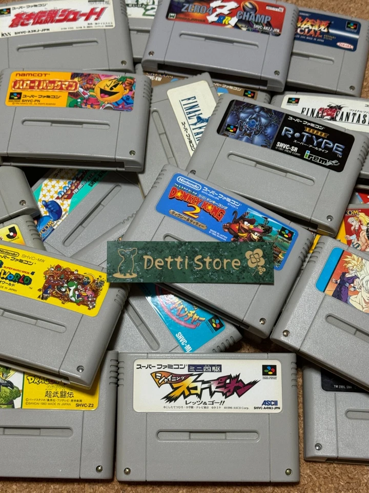 Nintendo Super Famicom Game Cartridges - Various Titles, NTSC-J from Japan - Image 1 of 1