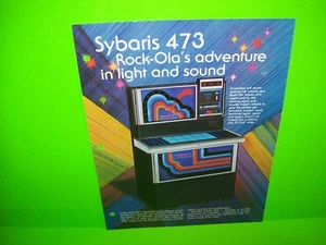 SYBARIS 473 Original 1978 Jukebox Phonograph Music Promo Artwork Flyer Rock-Ola - Picture 1 of 3