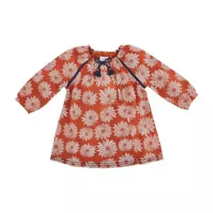 Mud Pie Fall Floral Rust Navy Guaze Dress 12-18M 24M/2T 3T 4T 5T - Picture 1 of 1