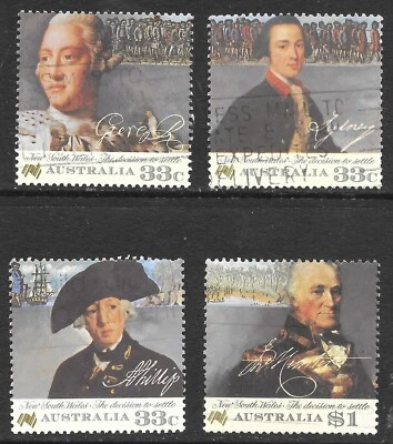 AUSTRALIA 1986 SG1019-22 "BICENTENARY AUSTRALIAN SETTLEMENT" 5th ISSUE V.F.U. - Image 1 of 2
