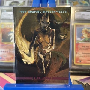 Skybox Marvel Masterpieces Lilith #80 1993 conjunto base cómic cartas coleccionables TCG - Imagen 1 de 10