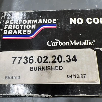 Performance Friction Brake Pads PFC 7736.02.20.34 Racing NASCAR Dirt Asphalt - Image 1 of 4
