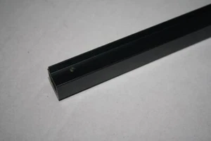 Aluminium Vierkantrohr mit Steg 15x15x1mm schwarz seidenmatt 86cm lang 10Stück - Bild 1 von 3