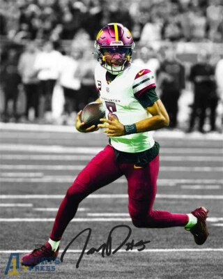 Jayden Daniels Washington Commanders Signed Photo Autograph Print - Image 1 of 4