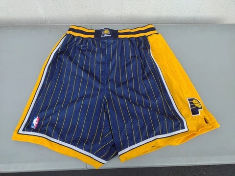 NEW VINTAGE PUMA INDIANA PACERS AUTHENTIC NBA SHORTS SZ 38 XXL Cover