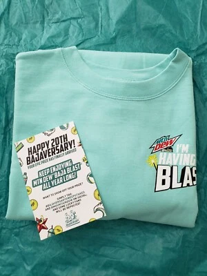 MTN DEW Baja Blast 20th Bajaversary Limited Sudadera Cuello Redondo XL NUEVA AGOTADA Foto 1 de 4