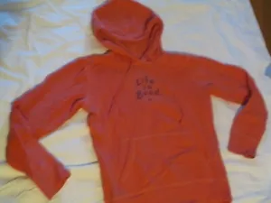 Life Is Good Hoodie Sweatshirt Juniors Size S Embroidered Hooded Kangaroo Pocket - Picture 1 of 4