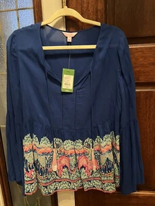 Nuevo con etiquetas Lilly Pulitzer Kahli Multi On Exhibition Ingeniería Top - Imagen 1 de 7