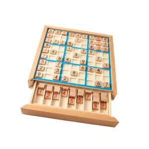 Sudoku-Spiel Schach Kind Tischpuzzle Für Kinder Spielbrett Aus Holz - Bild 1 von 11