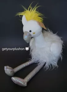 ANIMAL ADVENTURE SWEETHEART BIRDS WHITE & YELLOW PLUSH NEW - Picture 1 of 3