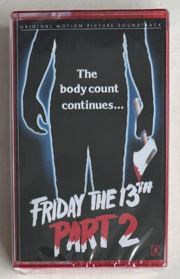 FRIDAY THE 13TH PART 2 * HARRY MANFREDINI * LIMITED EDITION RED & WHITE CASSETTE - Image 1 of 4