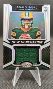 2023 Certified New Generation Jerseys /399 #NGJM-18 Sean Clifford RC Packers - Picture 1 of 2