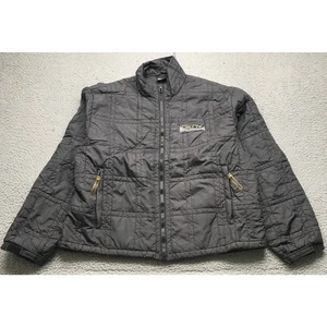 Vintage DKNY Tech USA Thinsulate Quilted Jacket Mens Large Full Zip Pocket Black - Picture 1 of 12