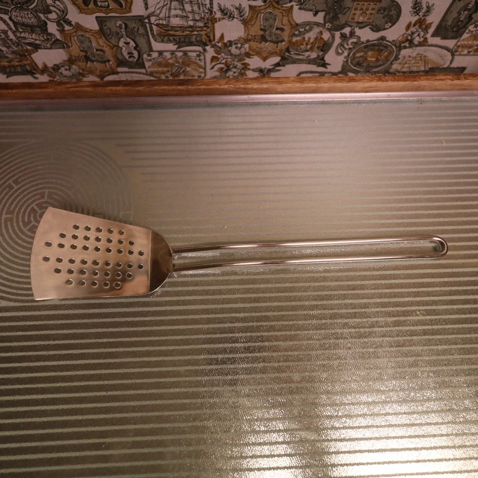 WILLIAMS SONOMA 14" OPEN KITCHEN STAINLESS STEEL SPLIT WIRE HANDLE SPATULA - Image 1 of 4