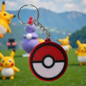 Pokemon Anime Pokeball Fidget Clicker Keychain Backpacks Sensory 3-D Printed - Picture 1 of 5