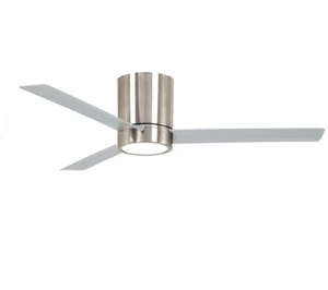 MinkaAire Roto 52" 3 Blade Flush Mount Indoor LED Ceiling Fan, F644L-BN - Picture 1 of 8