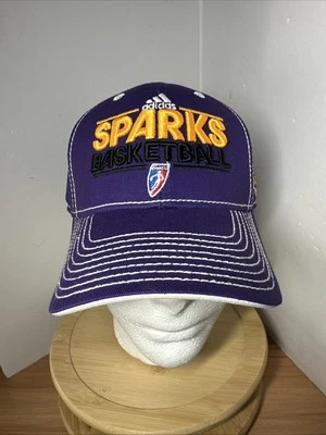 Gorra ajustable Adidas Los Angeles Sparks WNBA nueva púrpura con costuras Foto 1 de 4