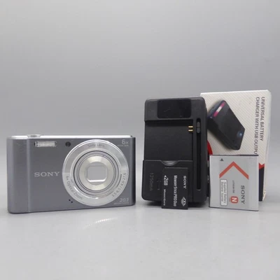 Sony Digital Camera Cybershot DSC-W810 20.1MP Silver Tested - Image 1 of 4