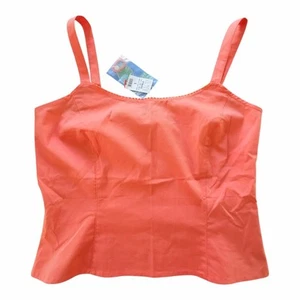 Gr. 4 Neu mit Etikett Ann Taylor Loft elegantes Perlen-Tanktop koralle Sommer Hochzeit Camisole - Bild 1 von 5