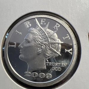 2009 1oz Silver NORFED Liberty Inflation Proof Silver - Picture 1 of 8