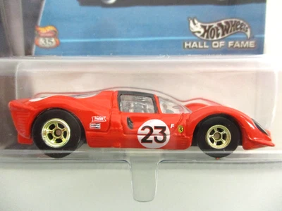 HOT WHEELS - HALL OF FAME - FERRARI 330 P4 1967 DAYTONA RACE CAR (REAL RIDERS) - Image 1 of 4
