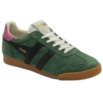 Gola Classics Elan Womens Ladies Green Black Pink Retro Trainers Shoes Size 4-8 - Image 1 of 4