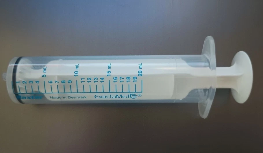 BAXTER BAXA Box Of 30 ExactaMed 20ml Oral Medicine Dose Syringe Dispenser