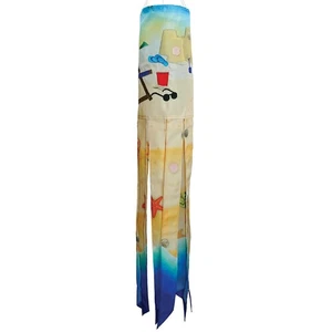 40" BEACH DAY Breeze Illusion Windsock, ITB-5246, detalle bordado y apliques - Imagen 1 de 5
