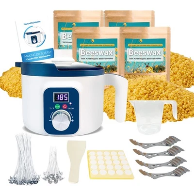 Beeswax Candle Making Kit for Adult, 4lb Wax for Candle Making, Including Org... - Image 1 of 4
